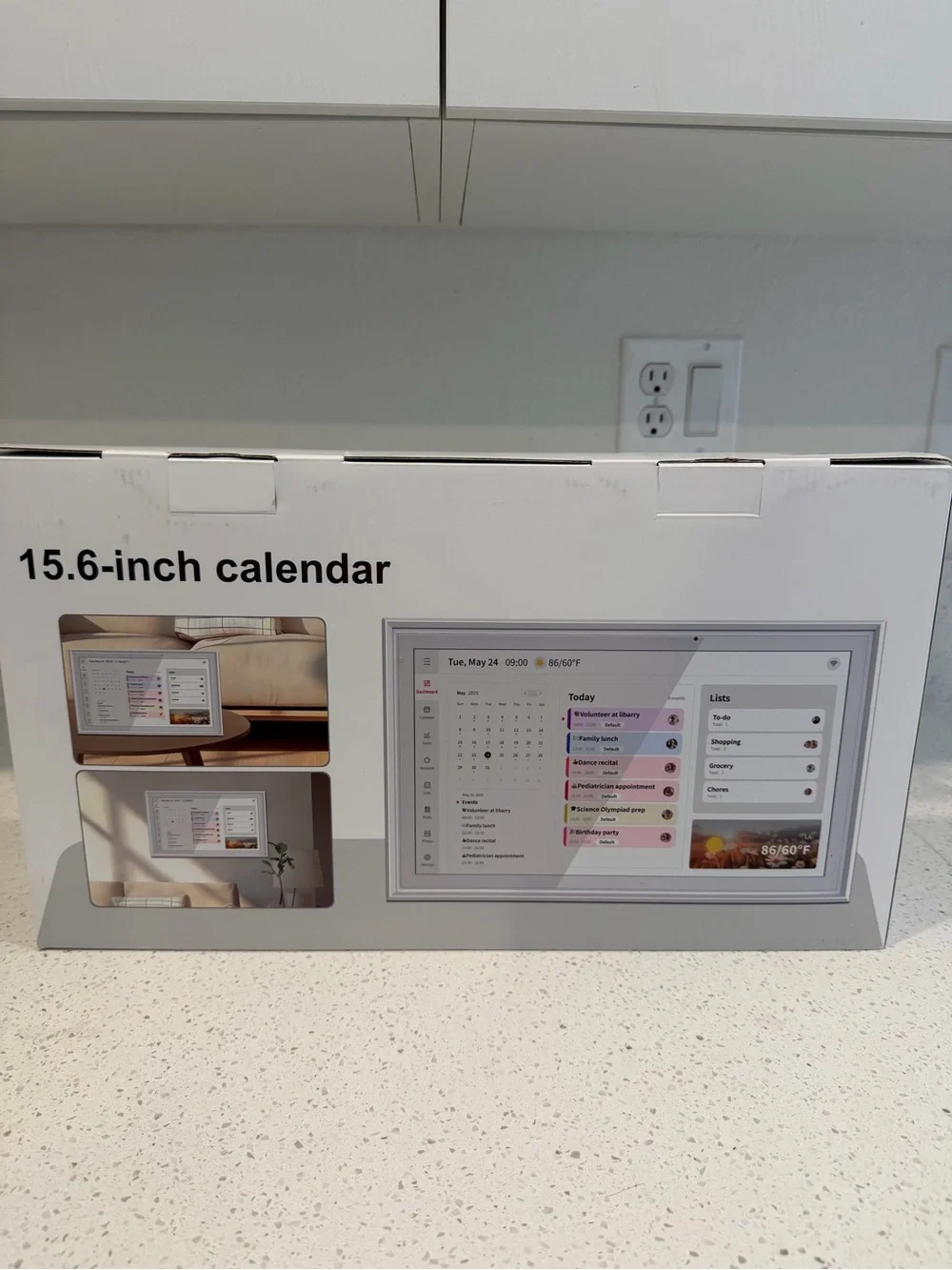 15.6-inch Calendar Display - White